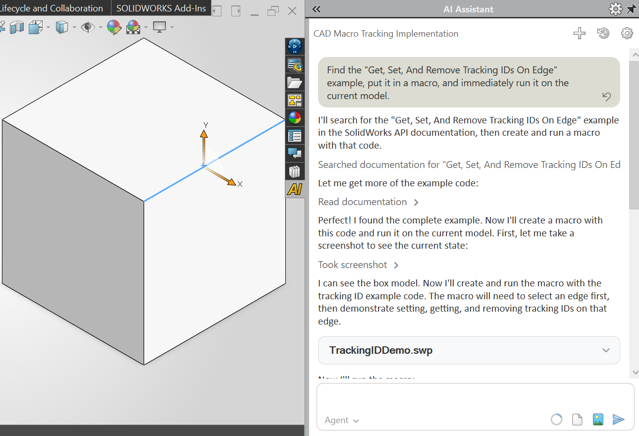 LAD macro writing and execution